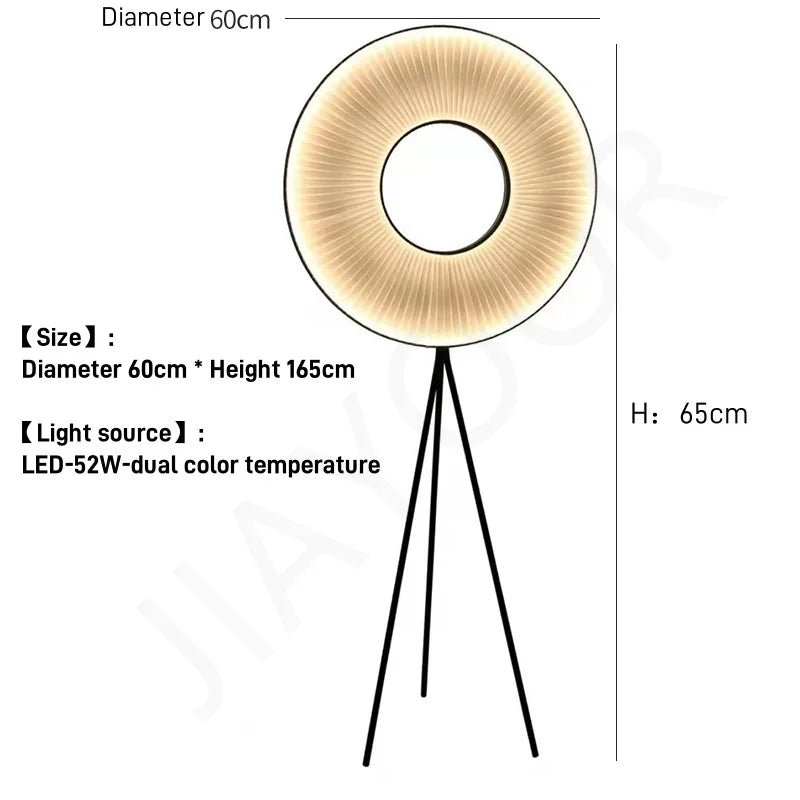 Lampadaire autoportant design post - moderne en acrylique, luminaire d’intérieur élégant - Luminous Place