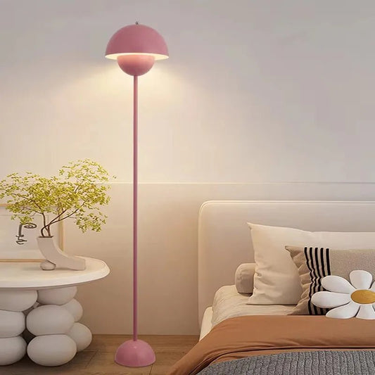 Lampadaire champignon moderne E27 en métal avec lumière LED dimmable pour ambiance cosy - Luminous Place