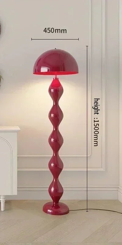 Lampadaire champignon nordique en fer LED pour salon et chambre - Luminous Place