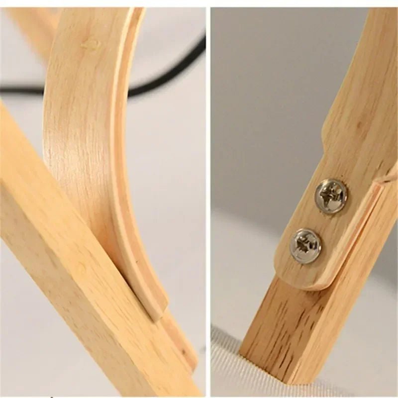 Lampadaire Cole Cestita en bois LED design Art déco pour salon et chambre - Luminous Place