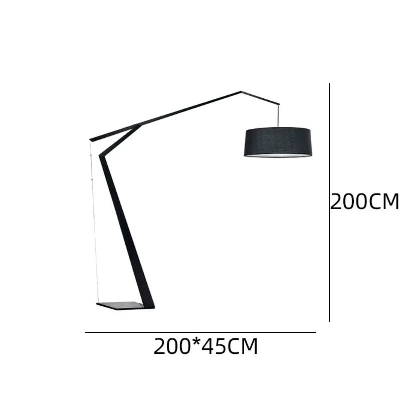 Lampadaire design italien en arc, style nordique, éclairage LED chaleureux - Luminous Place