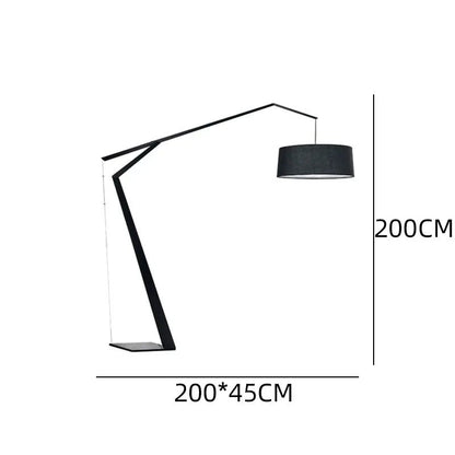 Lampadaire design italien en arc, style nordique, éclairage LED chaleureux - Luminous Place