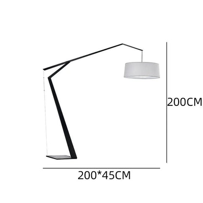 Lampadaire design italien en arc, style nordique, éclairage LED chaleureux - Luminous Place