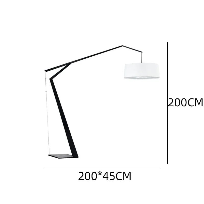 Lampadaire design italien en arc, style nordique, éclairage LED chaleureux - Luminous Place