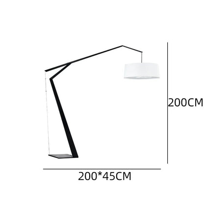 Lampadaire design italien en arc, style nordique, éclairage LED chaleureux - Luminous Place