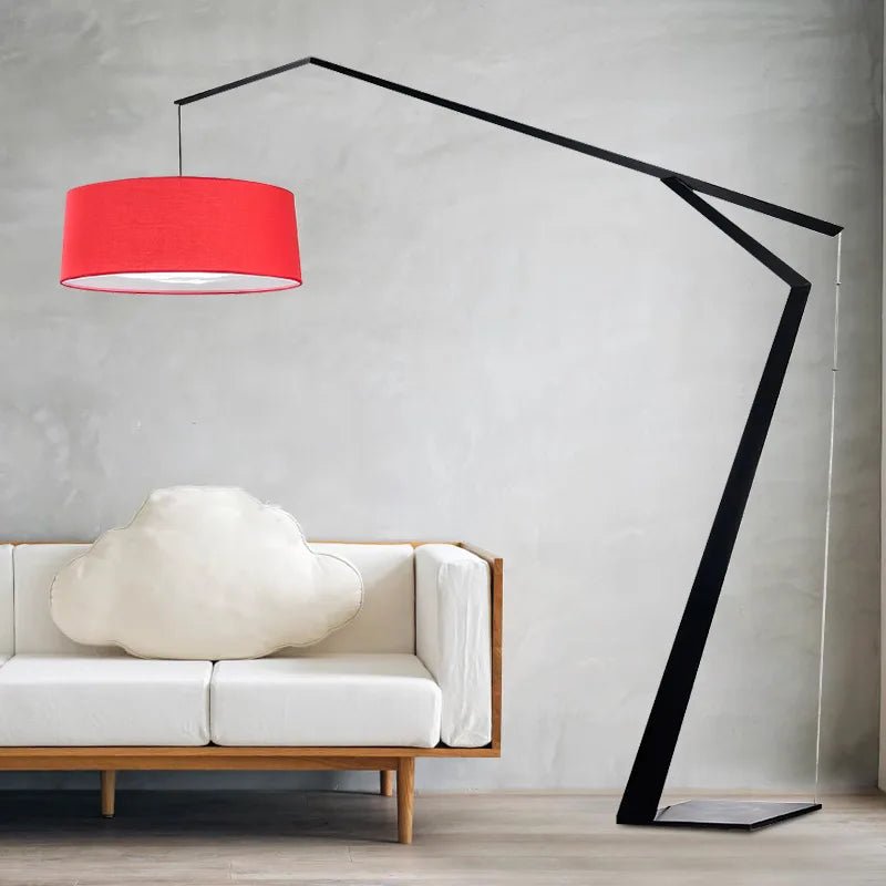 Lampadaire design italien en arc, style nordique, éclairage LED chaleureux - Luminous Place