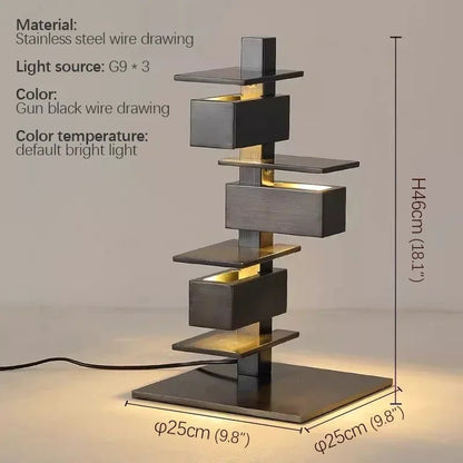 Lampadaire design italien en bois multicouche LED pour ambiance chaleureuse - Luminous Place