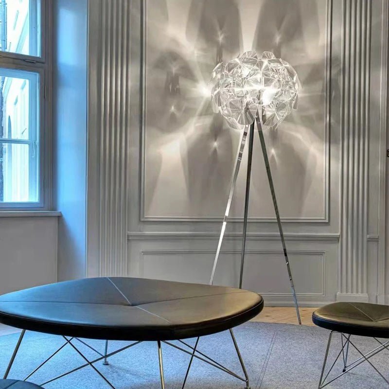 Lampadaire design italien en PVC pour chambre et salon, lumière chaleureuse - Luminous Place
