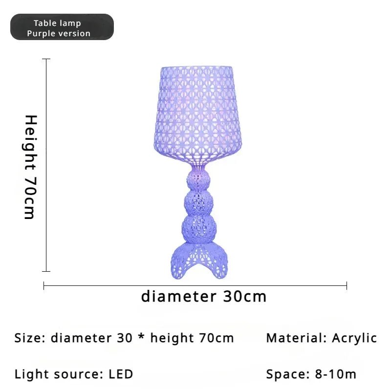 Lampadaire design Kartell italien en acrylique pour ambiance chaleureuse - Luminous Place