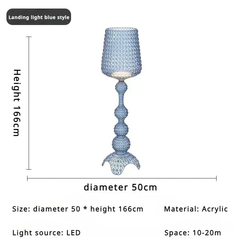 Lampadaire design Kartell italien en acrylique pour ambiance chaleureuse - Luminous Place