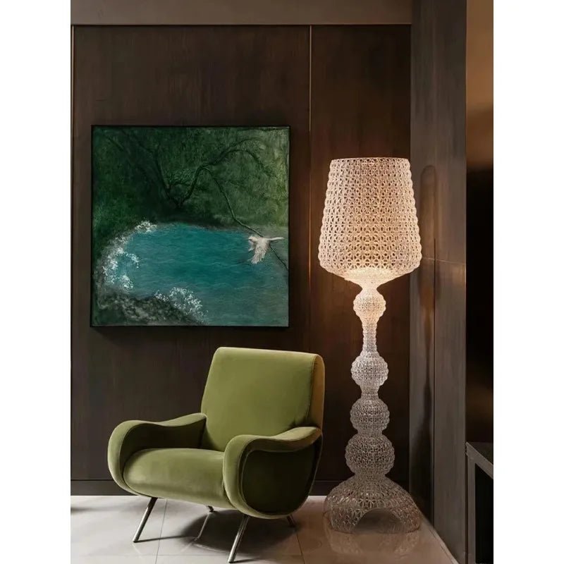 Lampadaire design Kartell italien en acrylique pour ambiance chaleureuse - Luminous Place