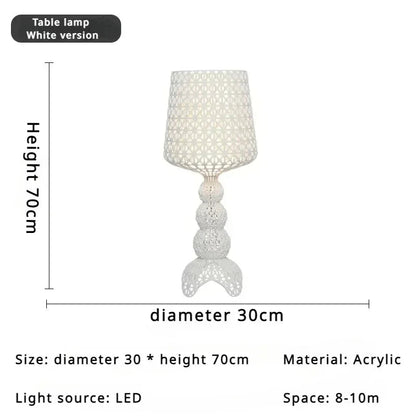 Lampadaire design Kartell italien en acrylique pour ambiance chaleureuse - Luminous Place