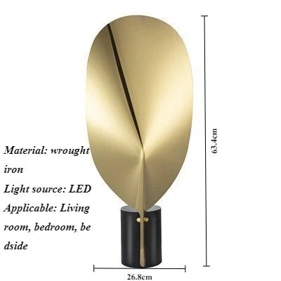 Lampadaire design moderne feuille en métal pour salon et chambre - Luminous Place