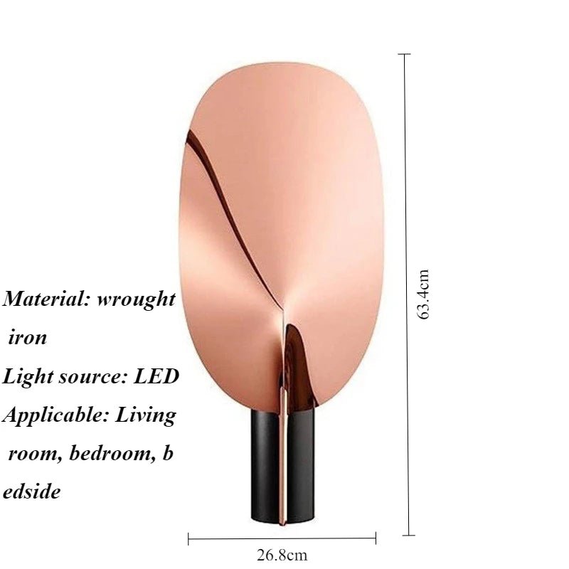 Lampadaire design moderne feuille en métal pour salon et chambre - Luminous Place