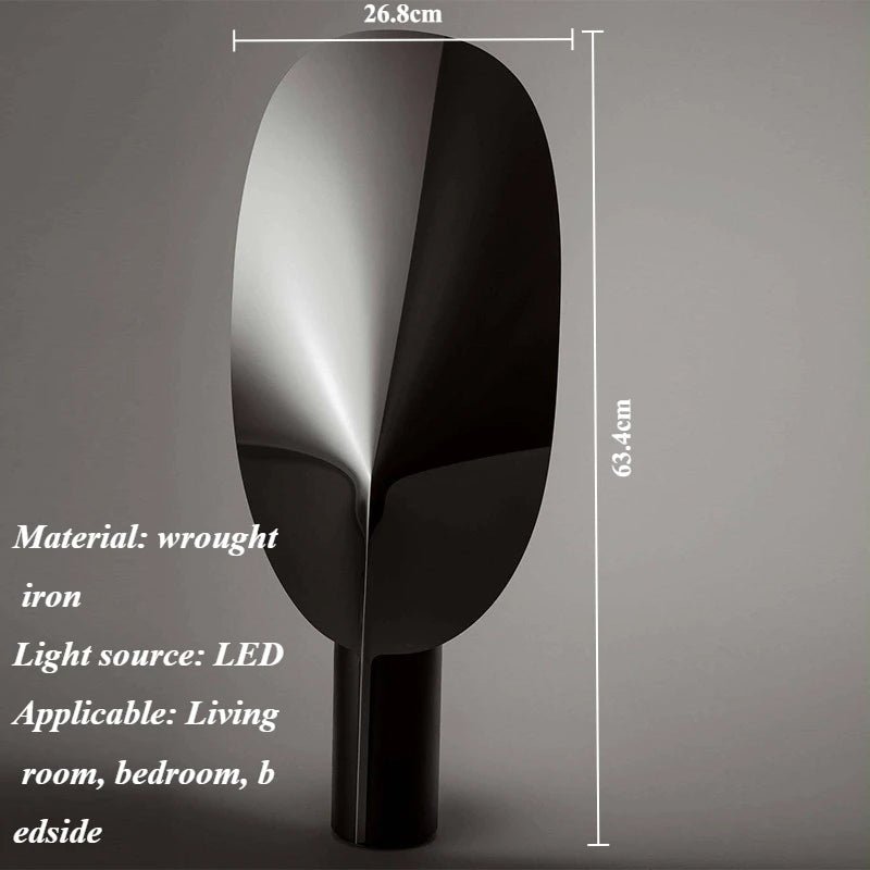 Lampadaire design moderne feuille en métal pour salon et chambre - Luminous Place