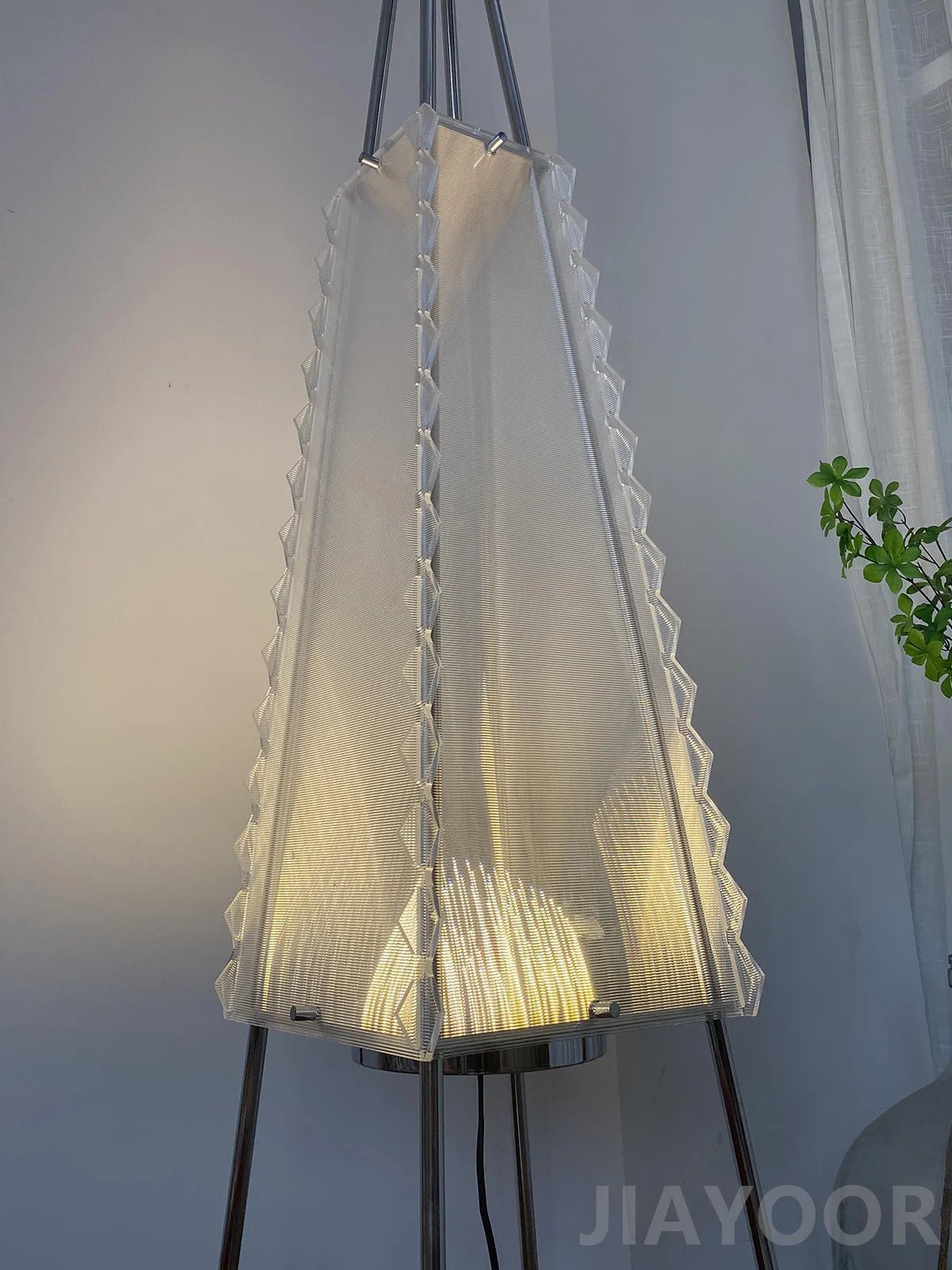 Lampadaire design nordique moderne en acrylique pour salon et chambre - Luminous Place