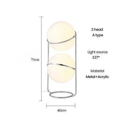 Lampadaire design nordique moderne en acrylique pour salon et chambre - Luminous Place