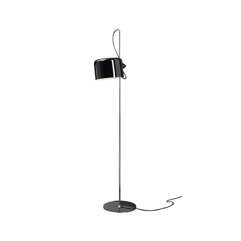 Lampadaire italien en aluminium rouge, noir et blanc, angle réglable, design minimaliste - Luminous Place