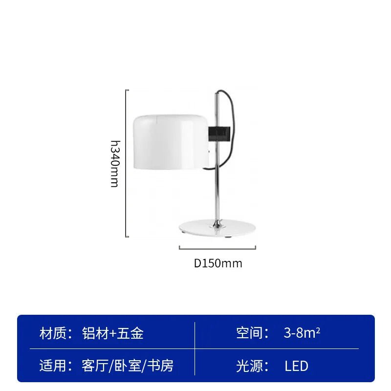 Lampadaire italien en aluminium rouge, noir et blanc, angle réglable, design minimaliste - Luminous Place