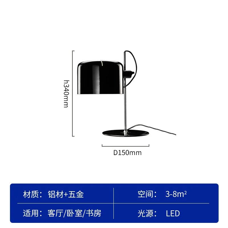 Lampadaire italien en aluminium rouge, noir et blanc, angle réglable, design minimaliste - Luminous Place