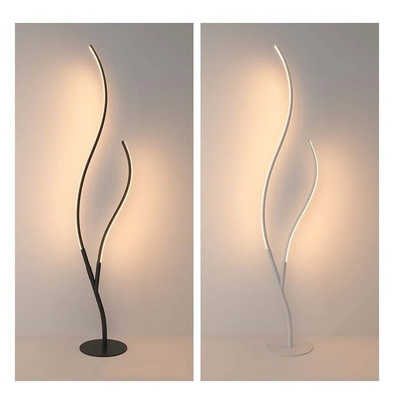 Lampadaire LED créatif en branches d'arbre avec télécommande, lumière chaleureuse pour salon et chambre - Luminous Place