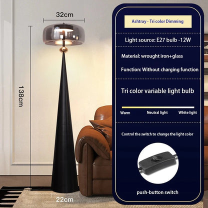 Lampadaire LED design italien minimaliste en métal pour ambiance cosy - Luminous Place