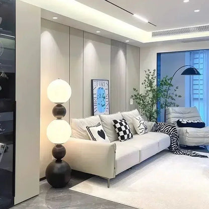 Lampadaire LED design médiéval gourde en acrylique, ambiance haut de gamme - Luminous Place