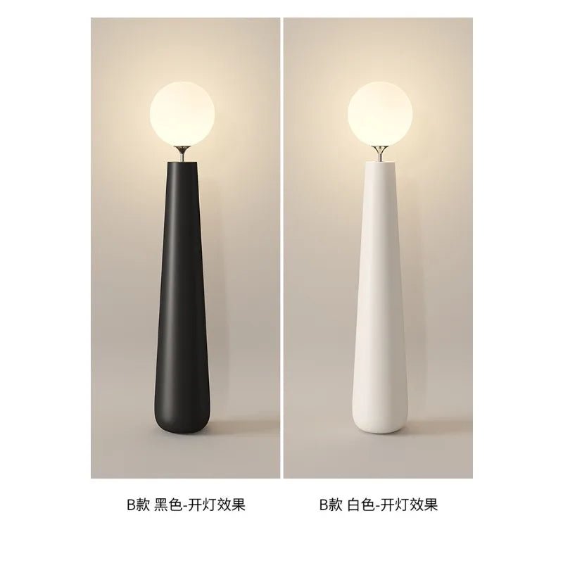 Lampadaire LED design moderne en forme de point d’interrogation, ambiance cosy - Luminous Place