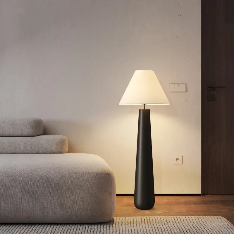 Lampadaire LED design moderne en forme de point d’interrogation, ambiance cosy - Luminous Place