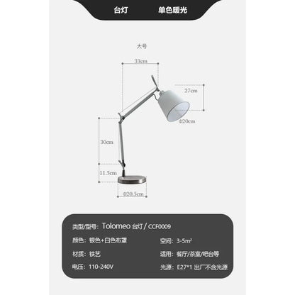 Lampadaire LED industriel en métal, bras réglable télescopique, ambiance cosy - Luminous Place