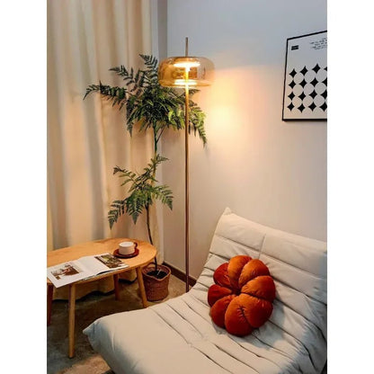 Lampadaire LED minimaliste en verre, lumière d’ambiance cosy pour salon et chambre - Luminous Place