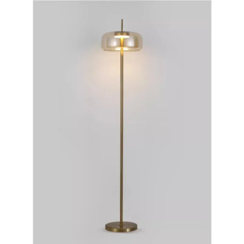 Lampadaire LED minimaliste en verre, lumière d’ambiance cosy pour salon et chambre - Luminous Place