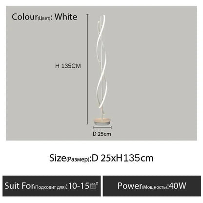 Lampadaire LED minimaliste géométrique Tieyi pour salon et bureau, lumière chaleureuse - Luminous Place