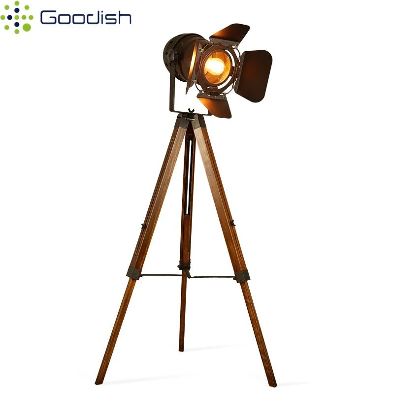 Lampadaire LED moderne en métal et bois, design minimaliste pour salon, lumière chaude - Luminous Place