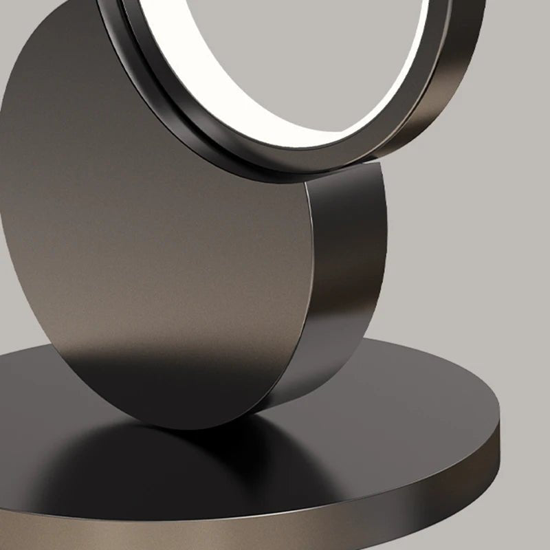 Lampadaire LED moderne minimaliste en métal avec télécommande et gradation, lumière chaude et froide - Luminous Place