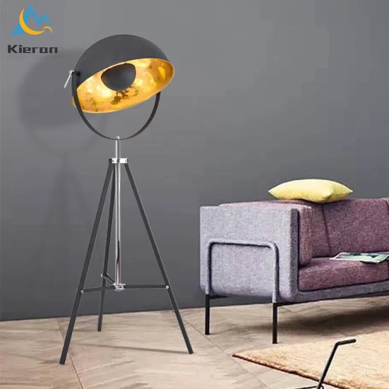 Lampadaire LED moderne rotatif en fer, pliable et détachable pour chambre et salon - Luminous Place