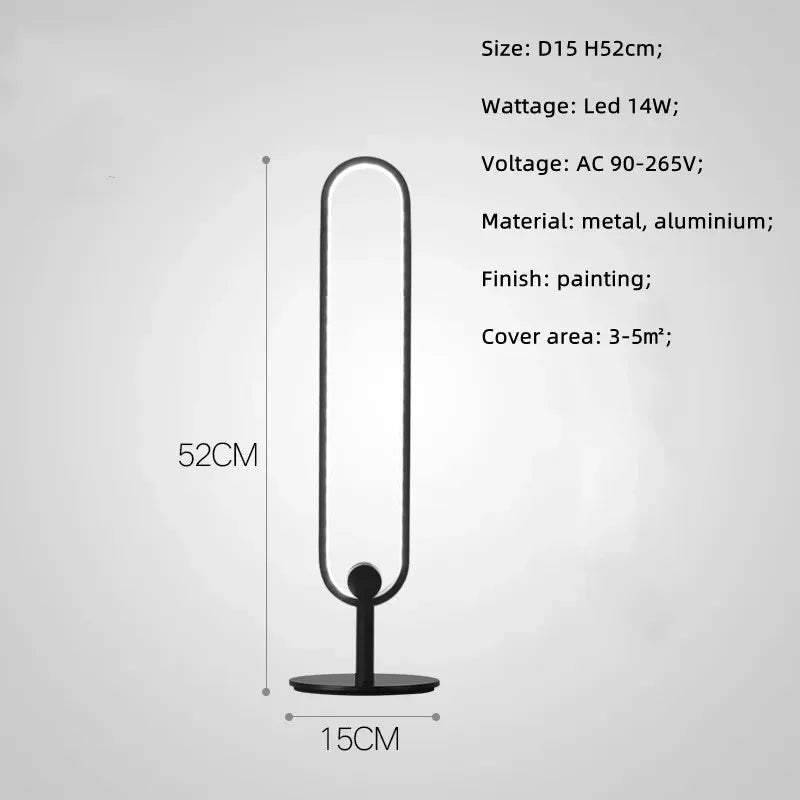 Lampadaire LED nordique noir à intensité variable avec interrupteur au pied, éclairage cosy pour salon et chambre - Luminous Place