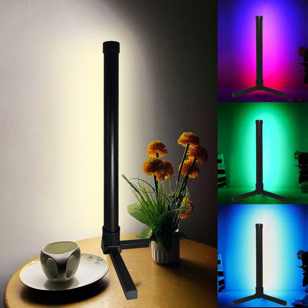 Lampadaire LED RGB moderne en aluminium avec synchronisation musicale et 16 millions de couleurs DIY - Luminous Place