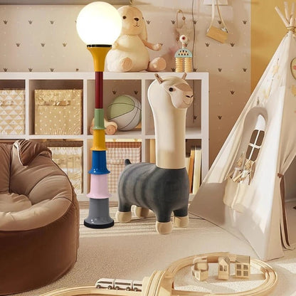 Lampadaire Memphis médiéval en fer et acrylique LED pour salon et chambre - Luminous Place