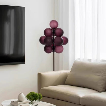 Lampadaire moderne en verre de raisin pour salon et chambre à coucher - Luminous Place