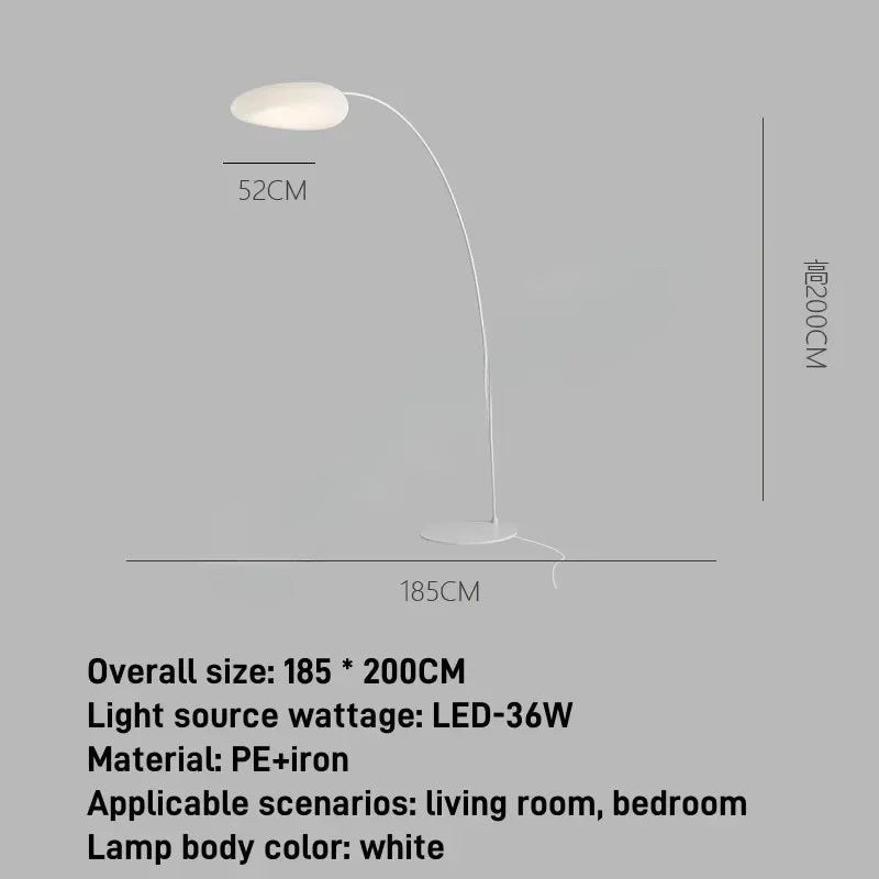 Lampadaire moderne pêche LED minimaliste pour salon et coin canapé - Luminous Place