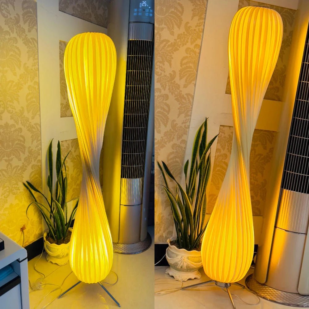 Lampadaire nordique en bois design créatif pour salon et chambre - Luminous Place