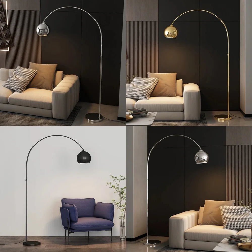 Lampadaire nordique luxe réglable LED pour salon et chambre - Luminous Place