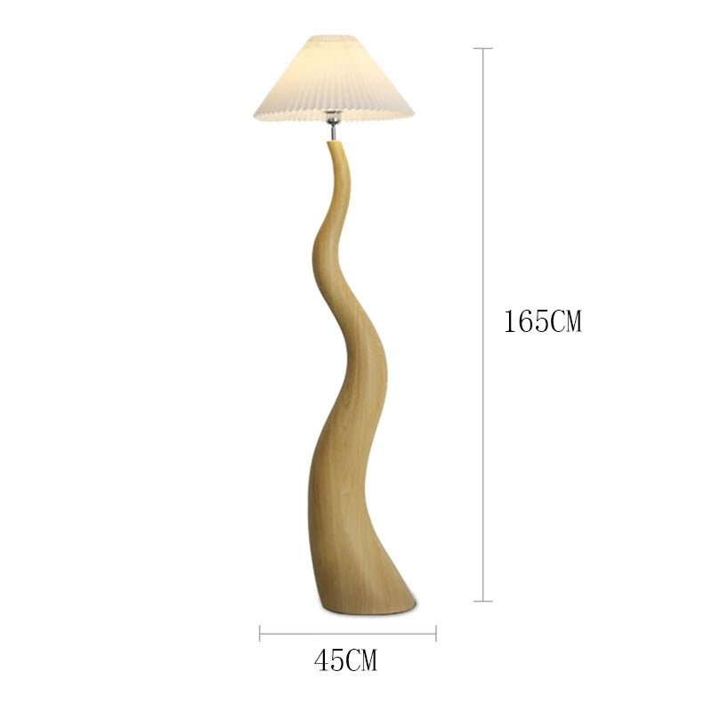 Lampadaire nordique rétro en ferronnerie, lumière chaude pour salon et chambre - Luminous Place