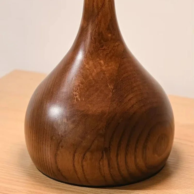 Lampadaire rétro en verre et bois style français pour chambre et salon - Luminous Place