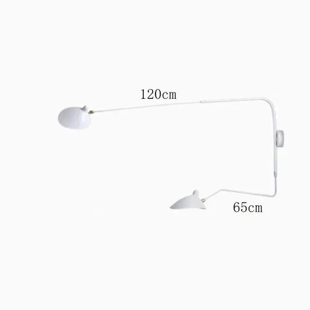 Lampadaire Serge Mouille 3 bras noir trépied réglable style Loft - Luminous Place