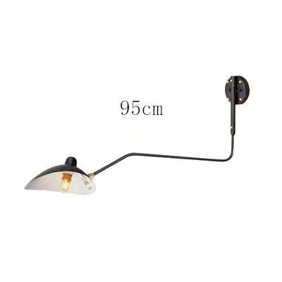 Lampadaire Serge Mouille 3 bras noir trépied réglable style Loft - Luminous Place