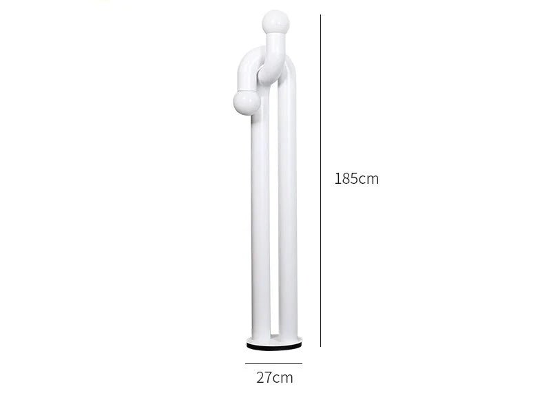 Lampadaire vintage en métal et verre pour salon, ambiance cosy - Luminous Place