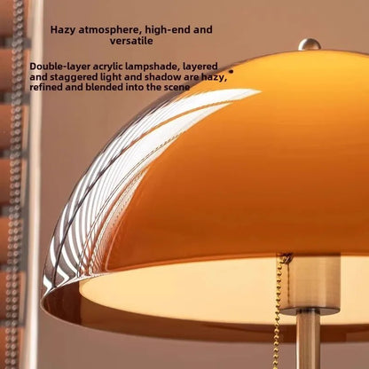 Lampadaire vintage style américain en métal et acrylique, lumière d’ambiance coucher de soleil - Luminous Place