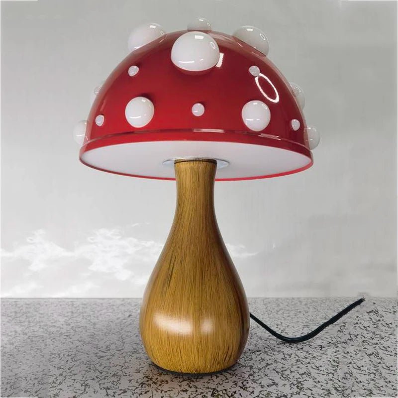 Lampe de table champignon Amanita biomimétique LED tricolore USB/secteur - Luminous Place